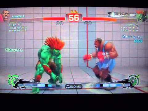 SSF4 AE: onigiri-kai (Balrog) vs gotokaffy (Blanka)