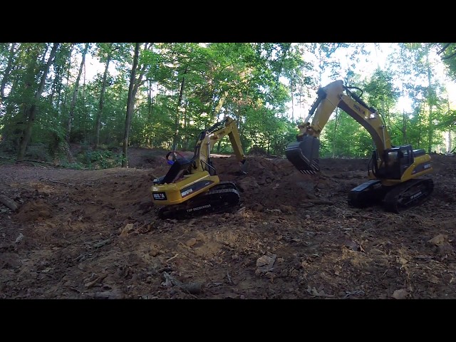 Video Teaser für Rc bagger huina 580 full metal