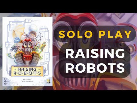 Raising Robots with Pets and Friends Expansion Cards Solo Playthrough | DaniCha