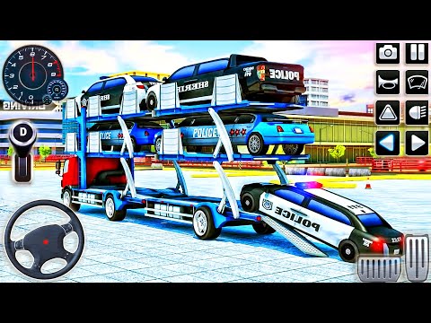 US Police Limousine Car Transport Simulator - Transporter Driving Parking - Android GamePlay