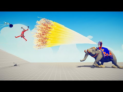 GOD SACRED ELEPHANT and SHOUTER + BOMB CANNON vs EVERY UNIT | TABS