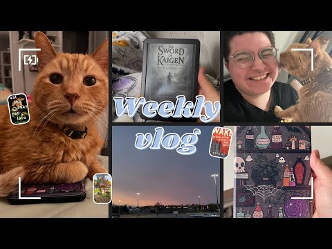 Epic fantasy, weird horror, cozy romance + non-fiction || weekly reading vlog