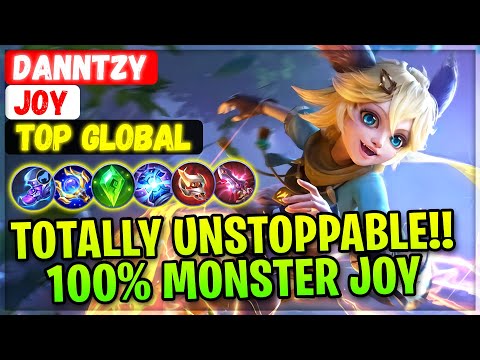 Totally Unstoppable!! 100% Monster Joy [ Top Global Joy ] DannTzy. - Mobile Legends Emblem And Build