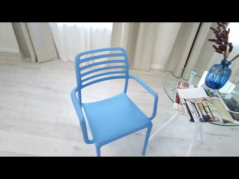 Кресло обеденное VALUTTO (mod.54) пластик, 58х57х86, Pale blue (бледно-голубой) арт.19408 в Магадане - видео 9