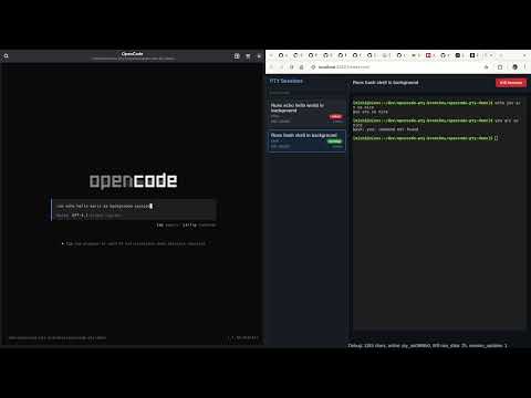 opencode-pty Web UI Demo