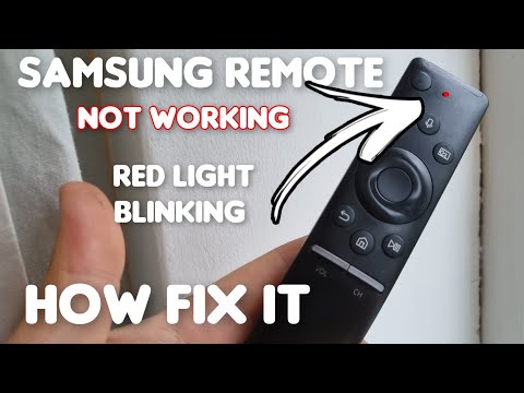 How to Fix Samsung TV Remote not working and Red light Blinking