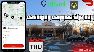 Catering Carries The Day . Zifty || Dlivrd|| Doordash Ride Along