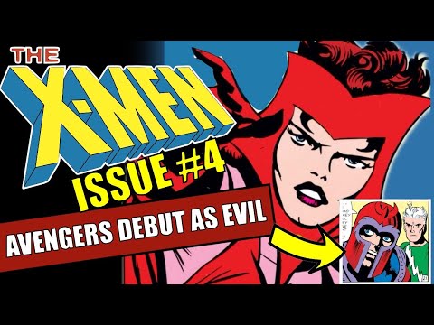 The X-Men #4 (Mar 1964) - AVENGERS DEBUT AS VILLAINS! (Scarlet Witch & Quicksilver)