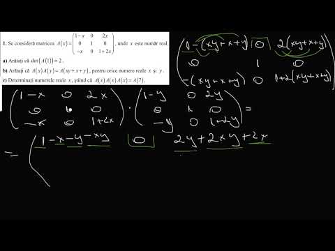 Exercitii cu matrice de ordin 3