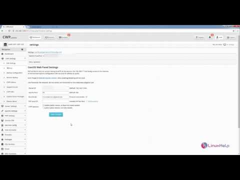 How to make basic configuration in CentOS Web Panel | LinuxHelp Tutorials