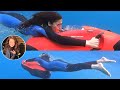 Actress Pranitha Subhash Seabob Scooter Diving Underwater In Maldives Pranitha Filmyfocus Com