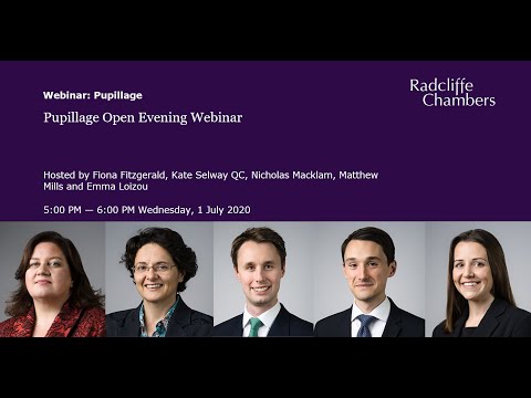 Pupillage Open Evening Webinar