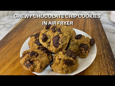 Chocolate Chip Cookies in Air Fryer | Air Fryer Cookies Recipe