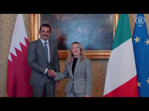 Giorgia Meloni  - Incontro del Presidente con l'Emiro del Qatar Al Thani (06.02.26)