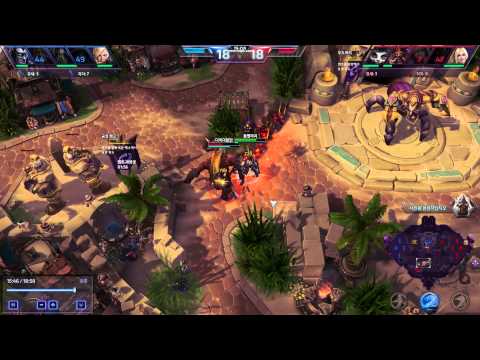 HeroesOfTheStorm Butcher vs Johanna + Abathur