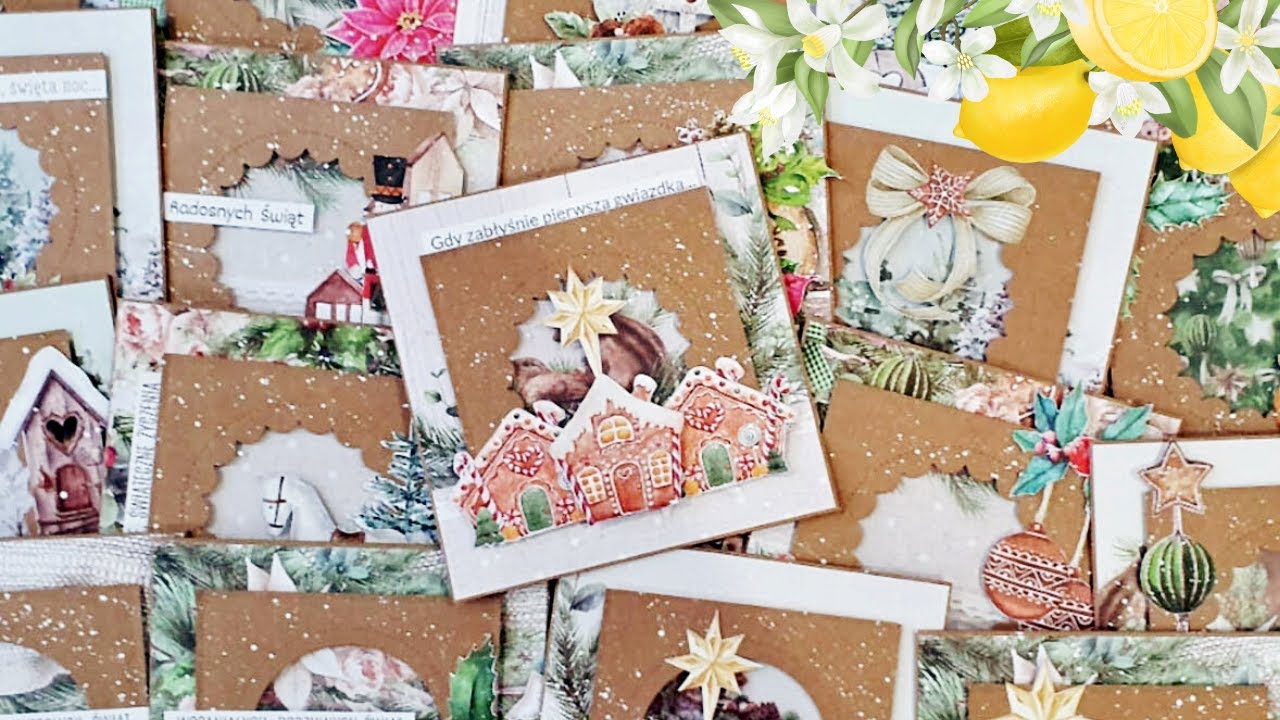 Kurs scrapbooking na szybkie kartki na święta. Jak zrobić szybko efektowne kartki na Boże Narodzenie