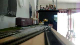 preview picture of video 'Goofing with my unfinished HO Layout'
