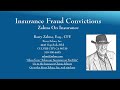 Health Insurance Fraud Convictions