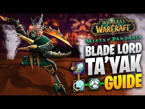 BLADE LORD TA'YAK BOSS GUIDE - MISTS OF PANDARIA CLASSIC
