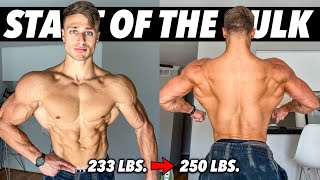 STARTING THE LEAN BULK | ROAD TO 250 LBS. | BULK TO PRO