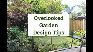 Overlooked back garden design tips