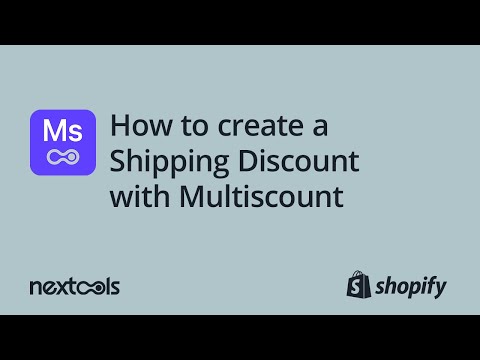 How to Create Shipping Discount in MultiScount
