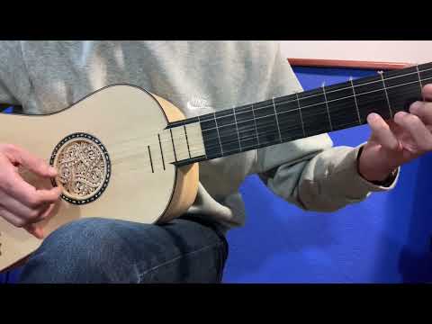 Antonio Stradivari Baroque Guitar 1679 – an excellent replica – fine and original sound!