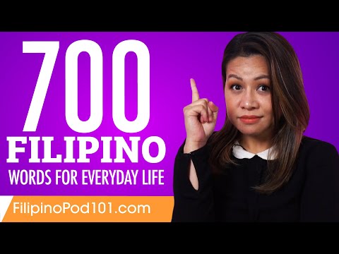 700 Filipino Words for Everyday Life - Basic Vocabulary #35