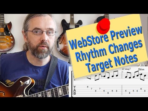 WebStore Preview - Rhythm Changes - Target Notes - Jazz guitar