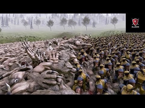 21.000 Werewolf vs 20.000 Wolverines- Ultimate Epic Battle Simulator 2- UEBS 2
