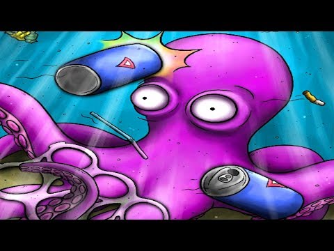 OCTOPUS EATS LITTERBUGS ALIVE - Tasty Planet Forever (Octopus Levels)