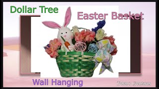 Dollar Tree Easter Basket Wall Hanging
