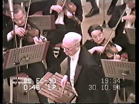 ILYA MUSIN-ИЛЬЯ МУСИН,  at "91", conducts Mozart K.550 4th mov Allegro assai