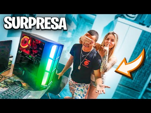 COMPREI UM PC GAMER PRO MEU IRMÃO *realizei o sonho da vida dele!* 😍