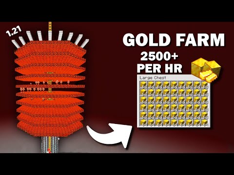 Minecraft Gold Farm Tutorial 1.21 | Gold Farm In Minecraft - 1600+ Per/h