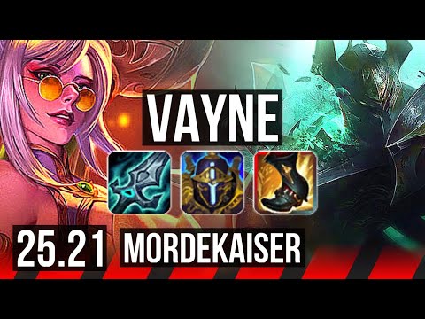 VAYNE vs MORDEKAISER (TOP) | Quadra, 6 solo kills, Legendary | EUW Master | 25.21