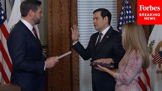 BREAKING NEWS: Vice President JD Vance Swears In Marco Rubio As Secretary Of State