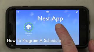 Nest Thermostat - How to Set A Schedule on the App