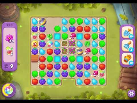 Gardenscapes Level 740 Super Hard NO BOOSTERS