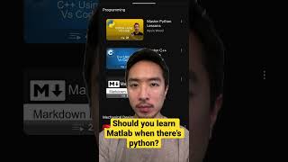 Should you learn Matlab when there’s python?