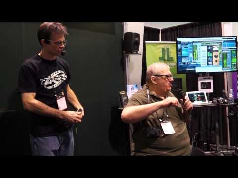 McDSP booth at NAMM 2015 with Mick Guzauski
