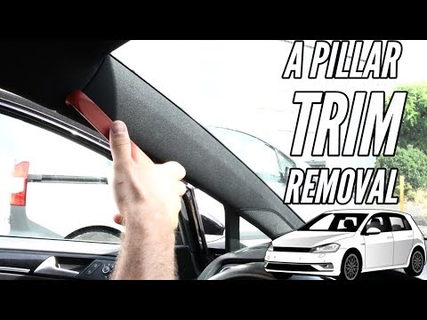 How to remove the A-Pillar trims VW GOlf 7