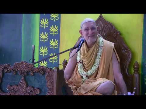 H.H. Bhakti Vidya Purna Swami Maharaja gave an English S.B. 9.21.13 class in Mayapur,