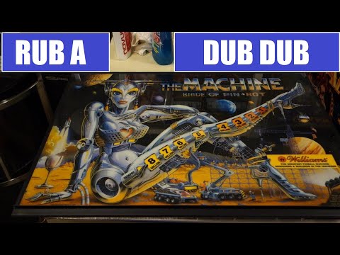 Cleaning a pinball translite - Bride of Pinbot