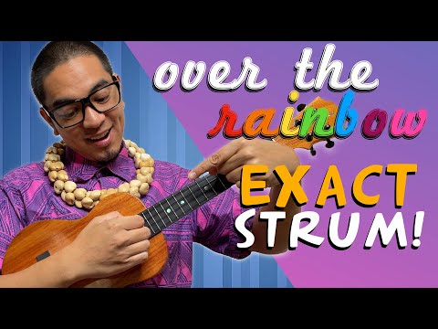 Play Like IZ   Somewhere Over the Rainbow Ukulele Strum!