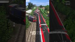 INSANE! High Speed Train Crosses Extreme Curly Tracks &amp; Spinning Trains! 😱🚄 #keretaapi #railway