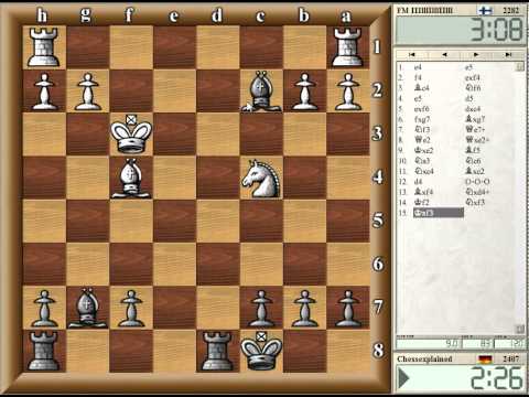 Blitz Chess #33 with Live Comments - King's Gambit vs FM (b win)