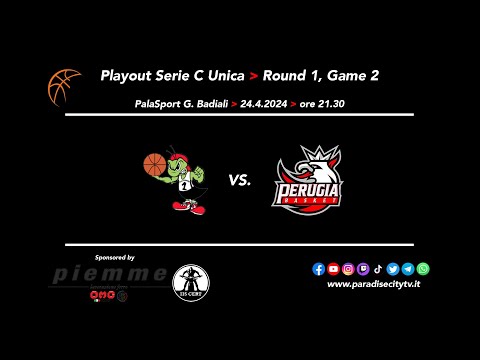 HIGHLIGHTS PLAYOUT SERIE C UNICA BASKET 2023-2024 - GAME 2 - FALCONARA BASKET vs. PERUGIA BASKET