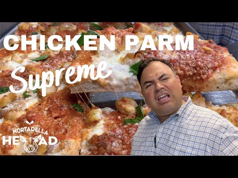 How to Make Chicken Parm Supreme Roman Pizza | Roman pizza recipe