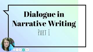 Dialogue in Narrative Writing Lesson  Part 1